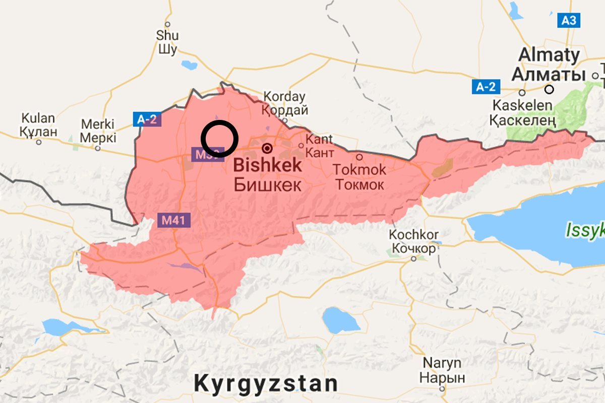 Чуйская долина карта