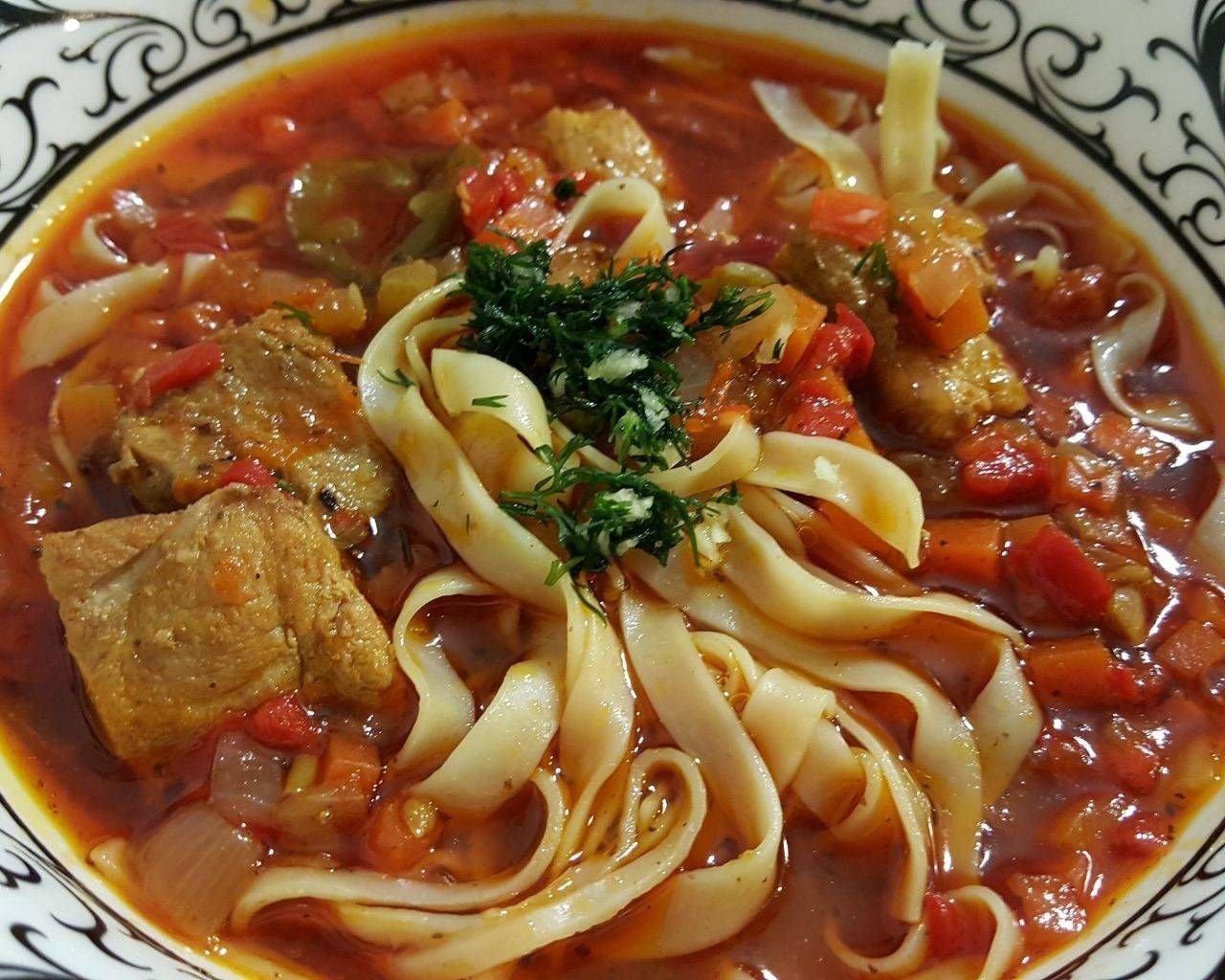 Лагман с курицей рецепт с фото