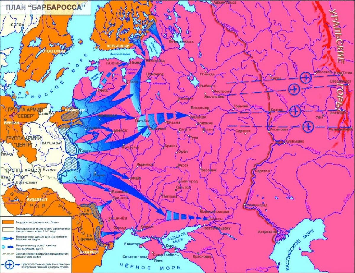 План барбаросса на карте стрелками