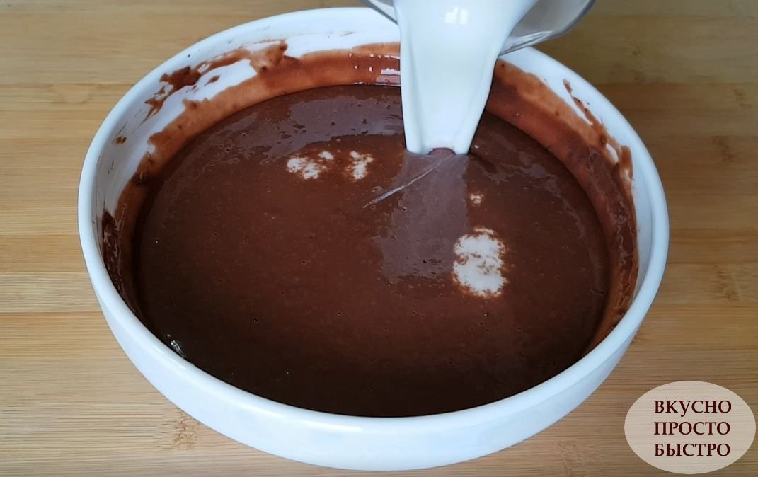 Шоколадные блины - рецепт на канале Вкусно Просто Быстро