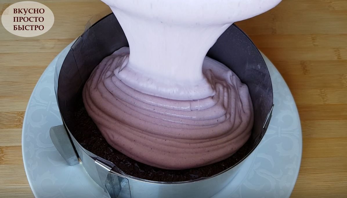 Муссовый Черничный торт - рецепт на канале Вкусно Просто Быстро