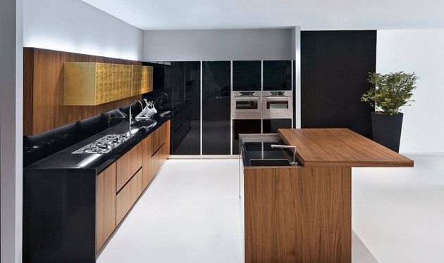Кухонный остров из дерева - это добавление визуального и текстурного контраста в любую кухню