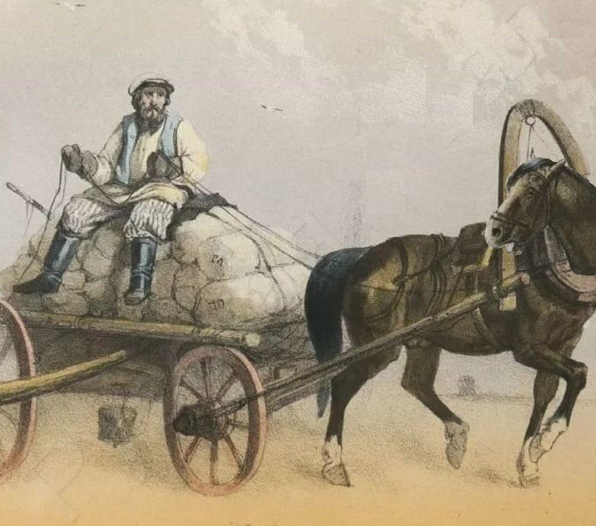 Был давно в телеге. Гужевой транспорт сани телеги Ивана Грозного. Ямщик 19 века.