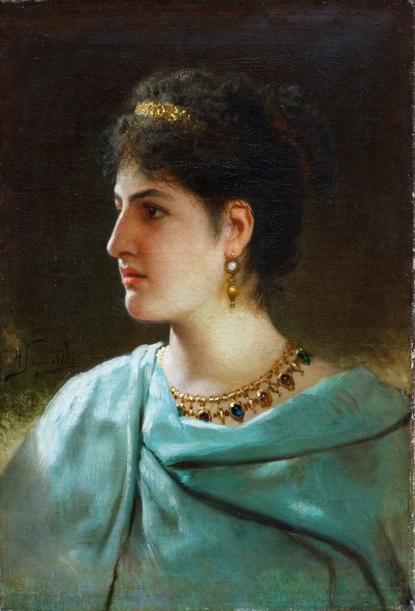 Семирадский Г.И. "Портрет римлянки", 1890 год