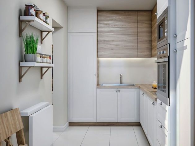 Кухня под потолок: дань моде или действительно отличное решение?