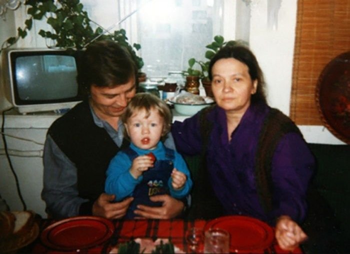 Наталья Рычагова и Алексей Инжеватов с внуком Сергеем