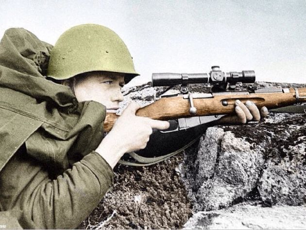 Среди советских снайперов было много охотников из Сибири и районов Крайнего Севера.
