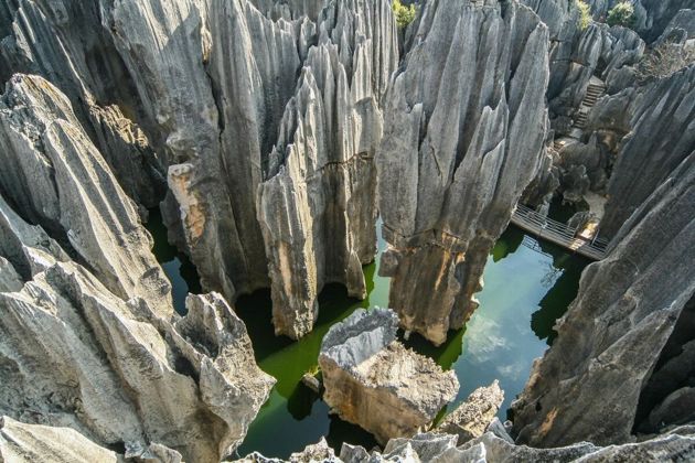 Каменный лес Шилинь в Китае