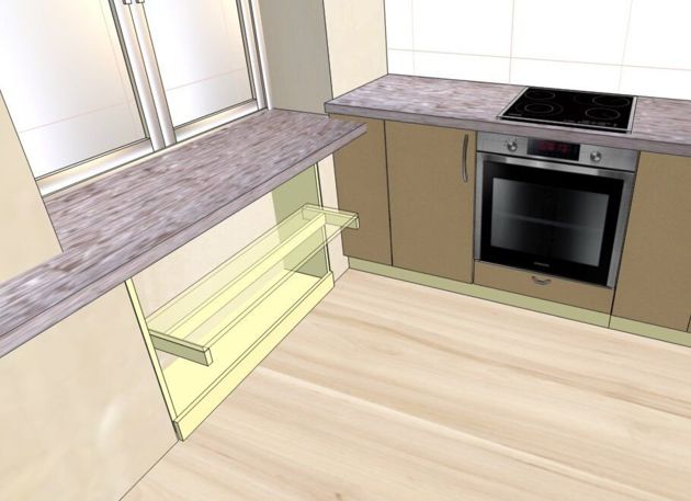 Хрущевский холодильник и его аналоги: как лучше обустроить нишу под подоконником на кухне