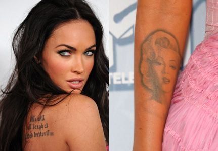 7 татуировок самых известных и красивых женщин Голливуда