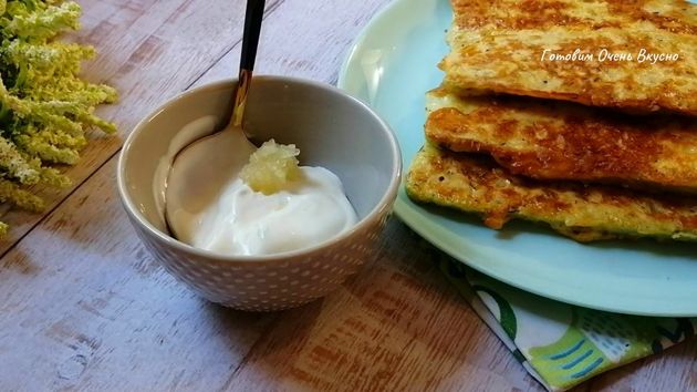 Рецепт вкусного щницеля из кабачков, с чесноком и сыром