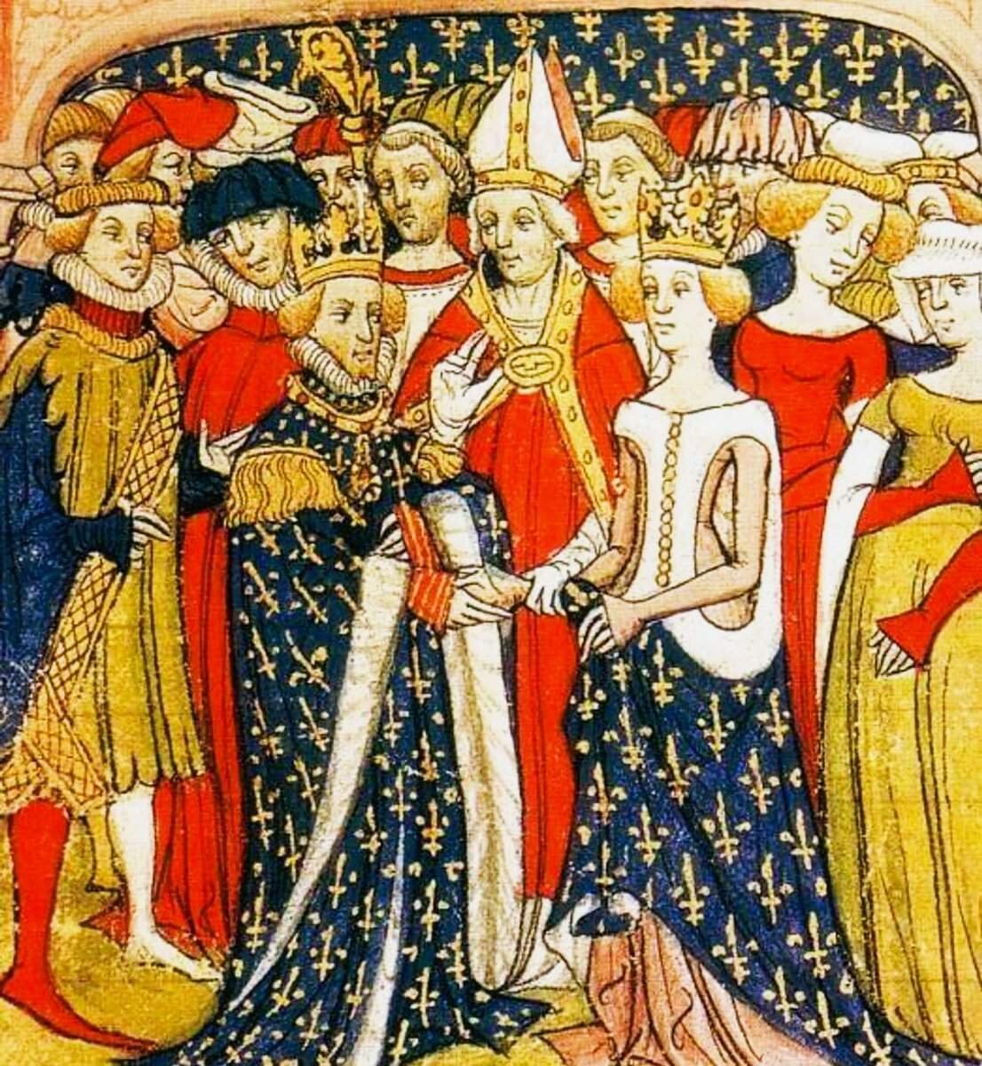 14th century. Филиппа Геннегау Королева Англии средневековое изображение. Короли Франции 14 век.