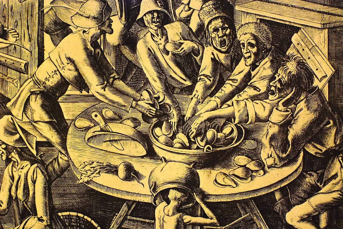 Голод 18. 1315-1317 Великий голод в Европе. Средневековые Гравюры Великий голод. Голод в средневековой Европе.