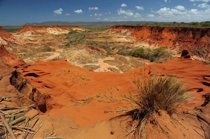 Почва на Мадагаскаре везде преимущественно красного цвета/ © vokrugsveta.ru