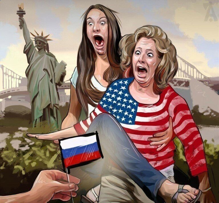 Почему пародия. Россия против Америки. Карикатуры на американцев. Карикатуры на Америку. Россия vs Америка.