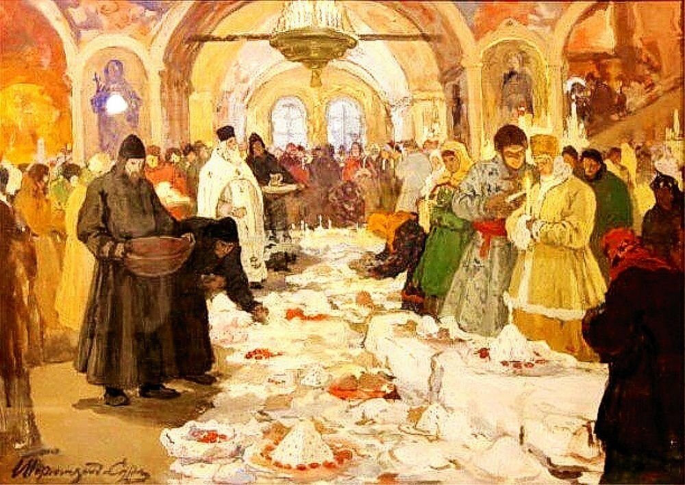 Религиозные праздники повседневный быт 16 века. Горюшкин Сорокопудов Пасха.
