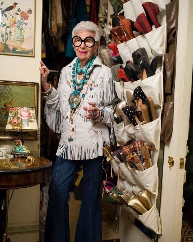 Удивительная Айрис Апфель: ей уже 100 лет, а она все равно считается иконой яркого стиля