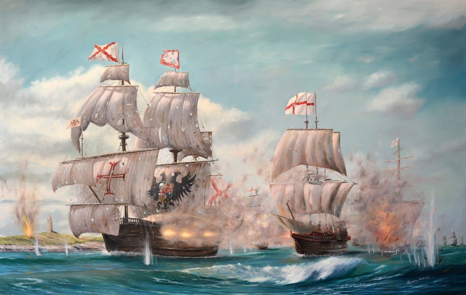 Кто разгромил непобедимую армаду. Фрэнсис Дрейк и непобедимая Армада. Испанская непобедимая Армада 1588. Испанская Армада 1588 флот. Испанская Армада 1588 ф\лот.