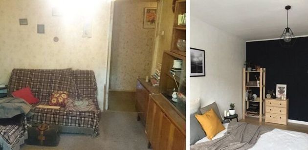 До и после. Совсем скромное преображение старой квартиры Бюджетно, просто и уютно!
