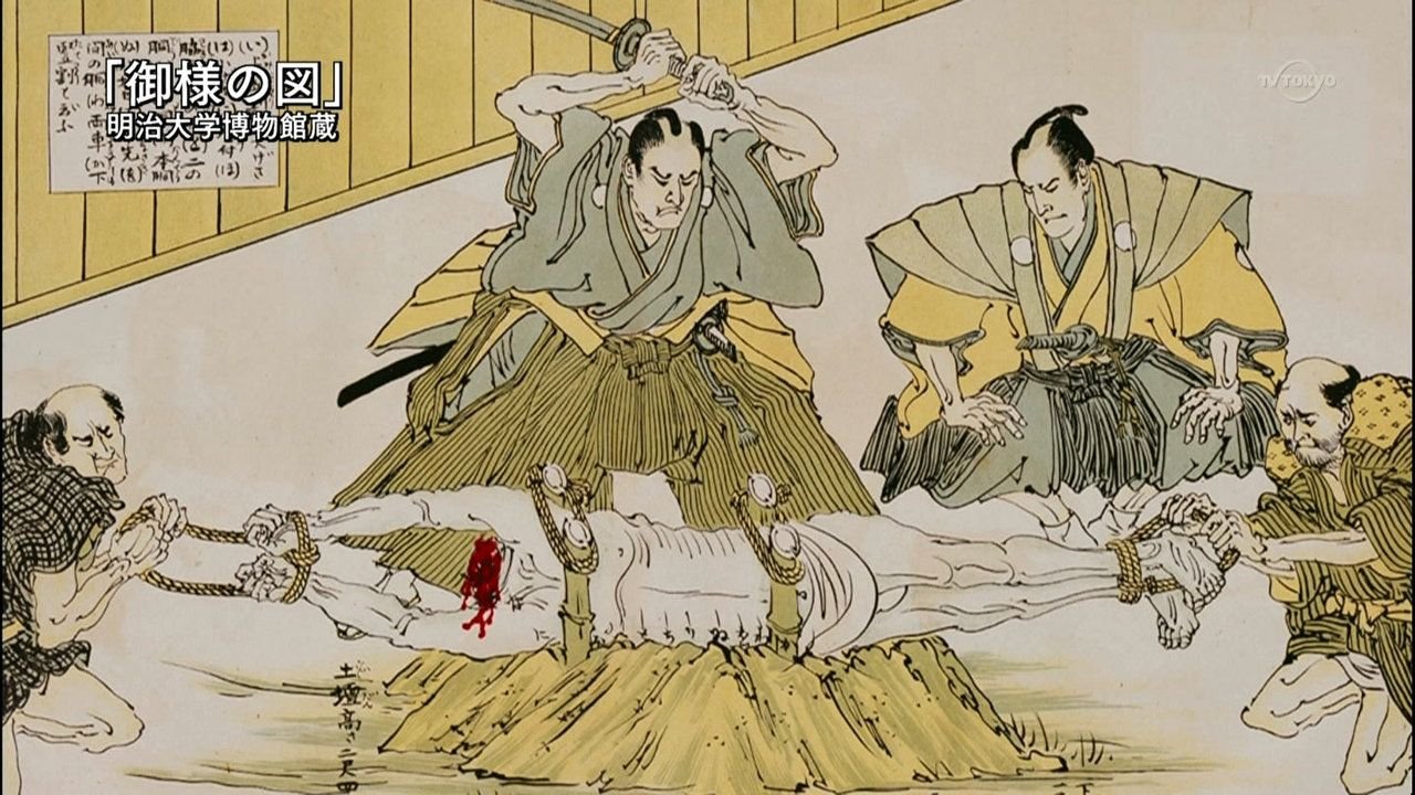 Доминирование япония. Цудзигири Япония. Япония 18 век Самураи харакири. Самураи в средневековой Японии.