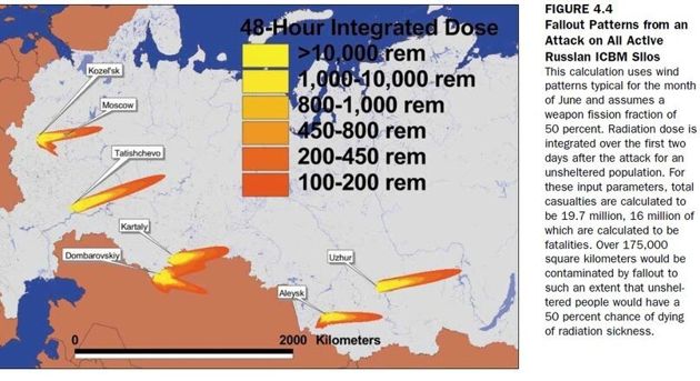 В какой части России у вас больше шансов выжить при ядерной войне?