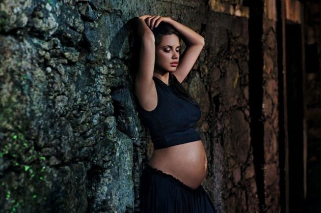 Adriana Lima, the first pregnant model in the Pirelli Calendar, 2013. Photographer Steve McCurry.