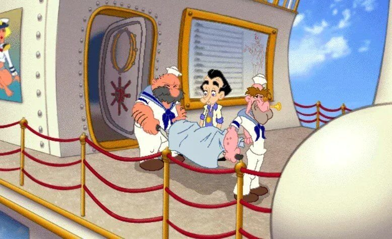 Larry 7. Приключения Ларри 7. Leisure Suit Larry: Love for Sail!. Ларри на корабле.