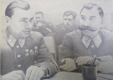 М.П. Кирпонос и С.М. Буденный, февраль 1941 года, Источник: reibert.info