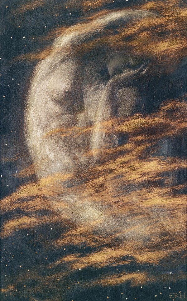 Эдвард Роберт Хьюз. Усталая луна ок. 1900 г.