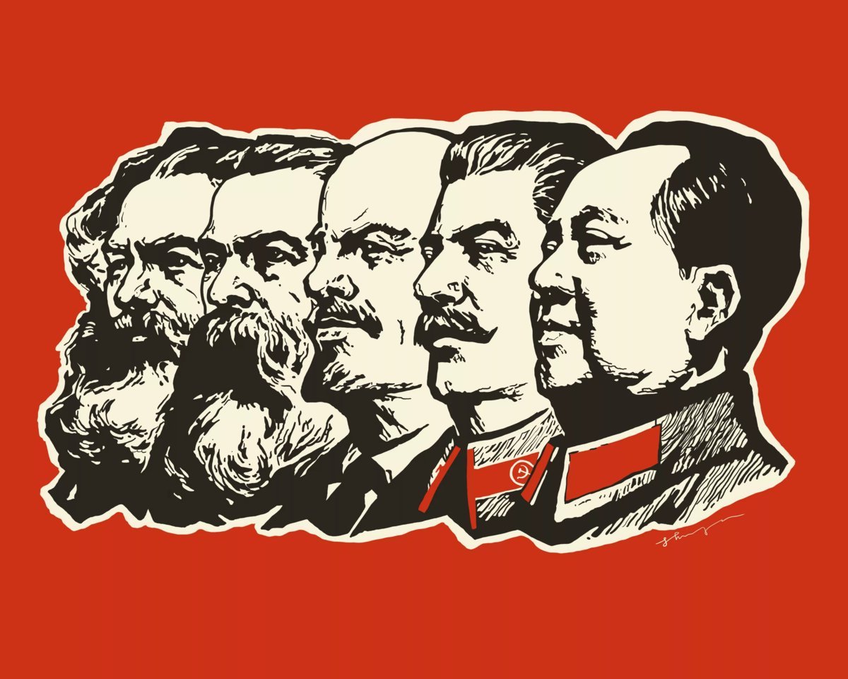 Ленинизм идеология. Маркс Энгельс Ленин Сталин Мао.