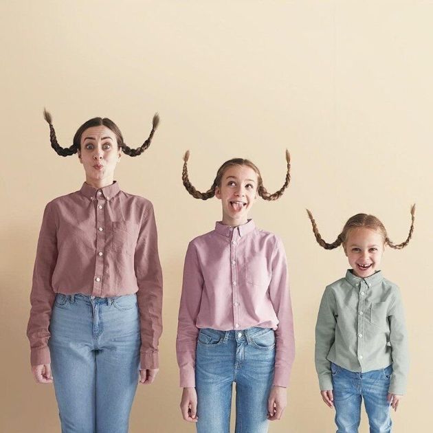Мама и ее дочки одеваются в одинаковые наряды, что позволило стать им «звездами» Интернета