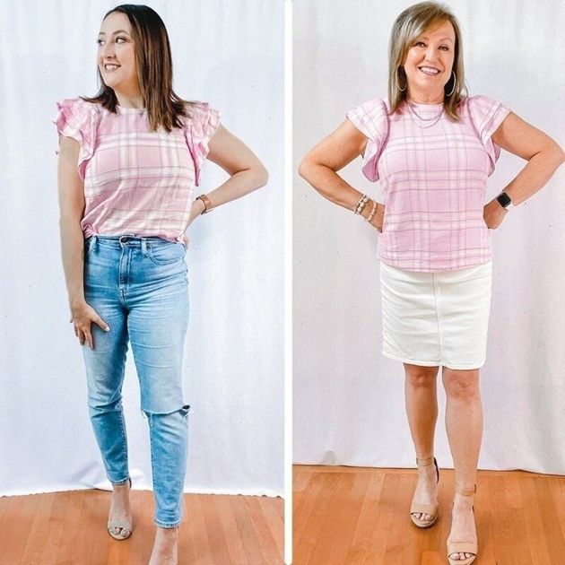 Тётя и племянница покупают одинаковую одежду, но носят ее по-разному: у кого лучше получается