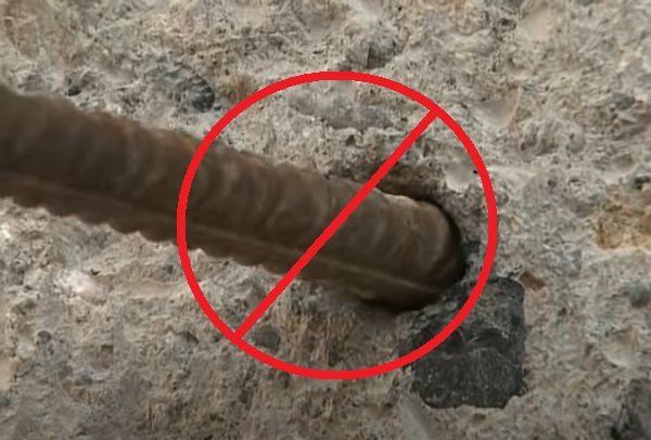 При нормальной анкеровке арматура в бетон не забивается! Как правильно связать два фундамента (старый и новый)?
