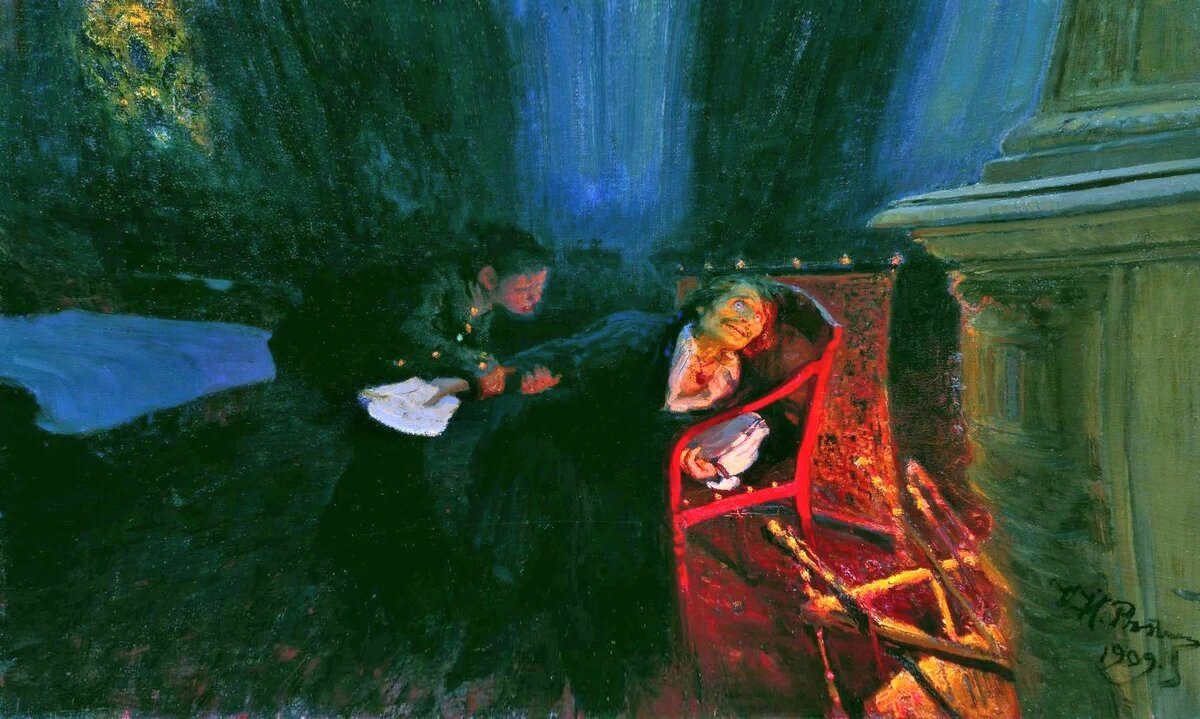 Мертвые души 3 часть. Самосожжение Гоголя. 1909 Репин. Репин самосожжение Гоголя картина.