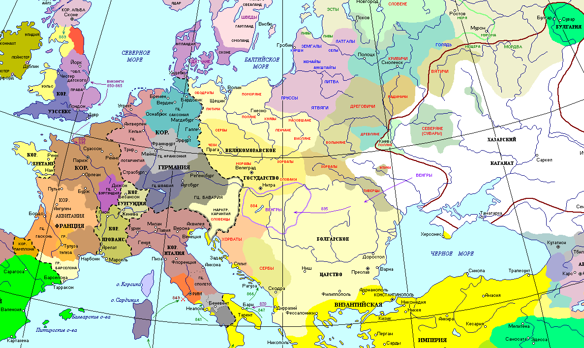 Карта 8 9 века. Карта Восточной Европы в 9 веке. Политическая карта Европы в 9-11 веке. Карта Европы 9 век. Политическая карта Восточной Европы 10 века.