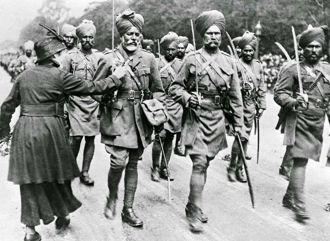 Солдат Индии армии 1914
