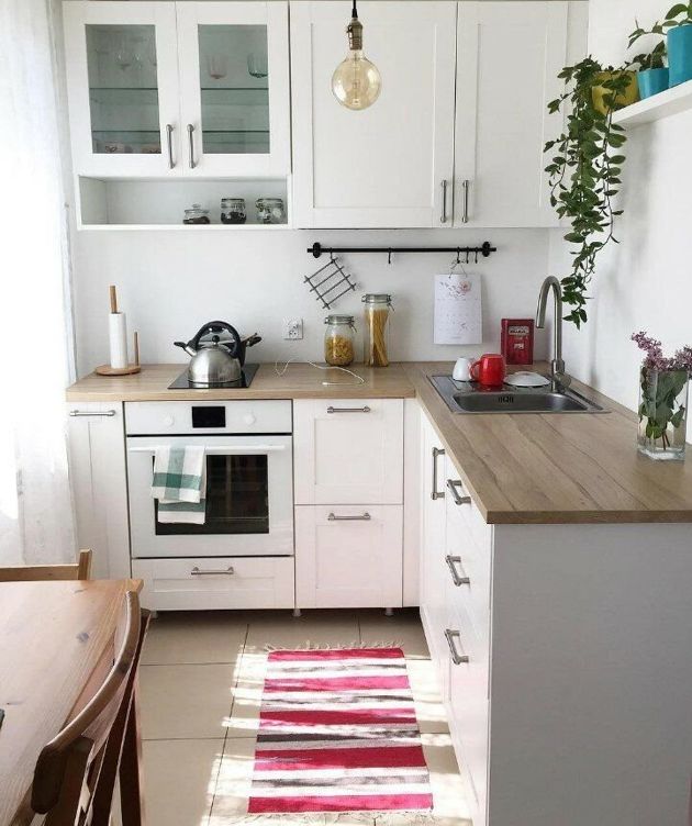 Как сделать простой и функциональный интерьер на маленькой кухне в 