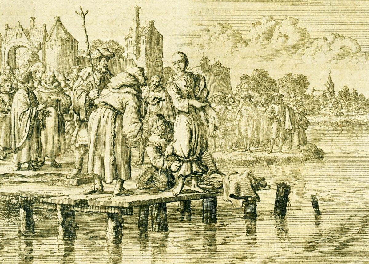 Водные пытки. Испанская инквизиция 17 век. Средневековые Гравюры казней.