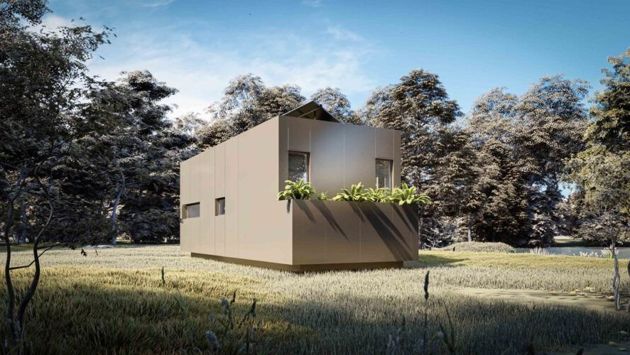 Крошечный, мобильный дом, оснащенный зелеными технологиями