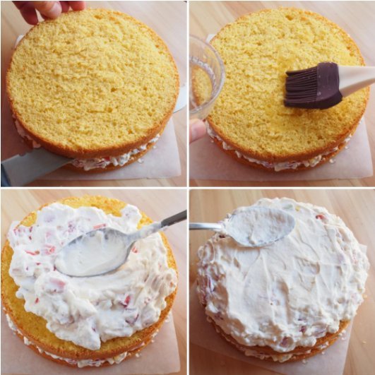 Клубничный торт со сливками – Шаг 10