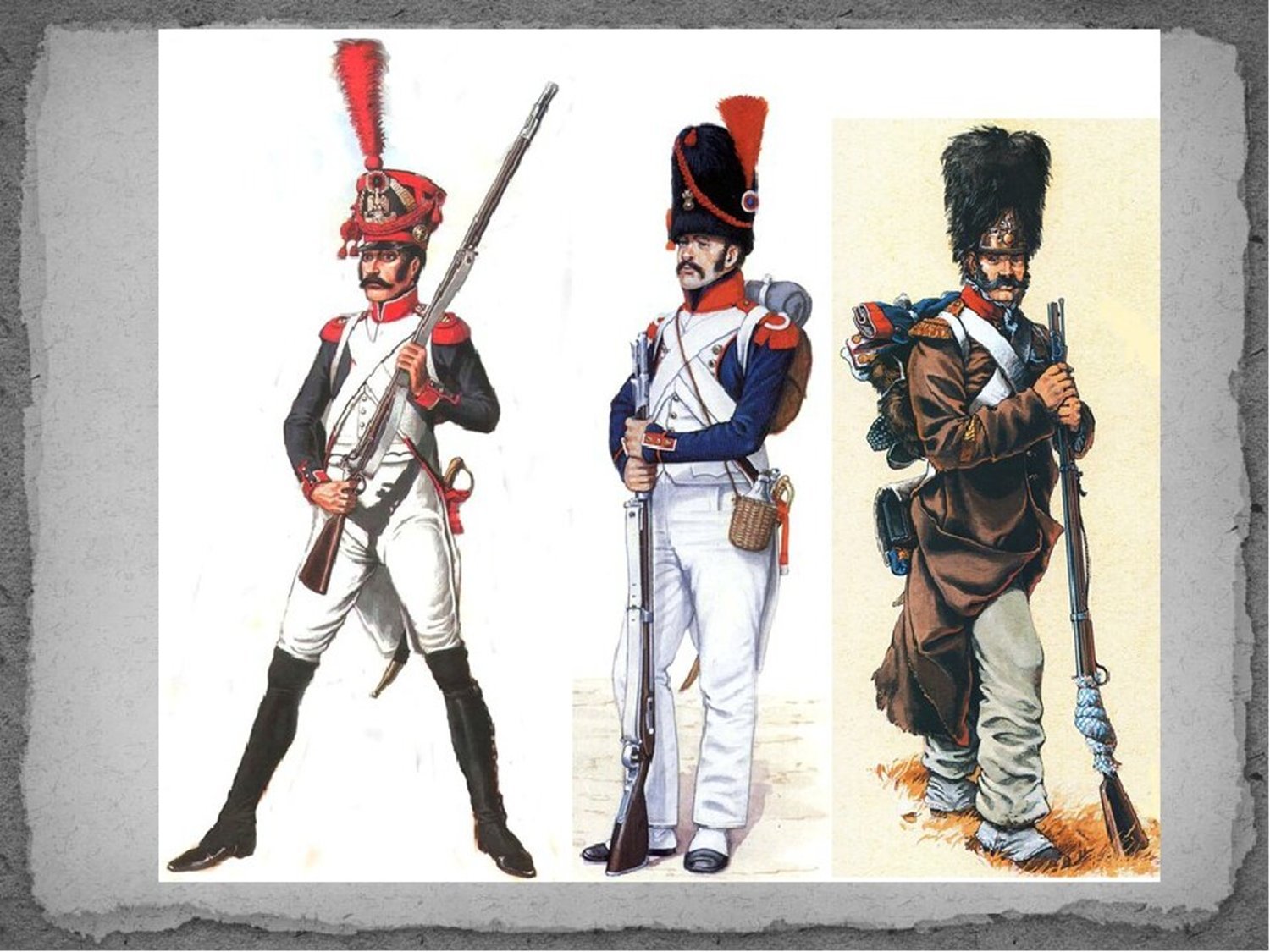 Гренадерская рота. Гренадеры 1812 года. Гренадер французской армии 1812. Форма солдат армии Наполеона 1812 года. Форма солдат французской армии 1812 года.