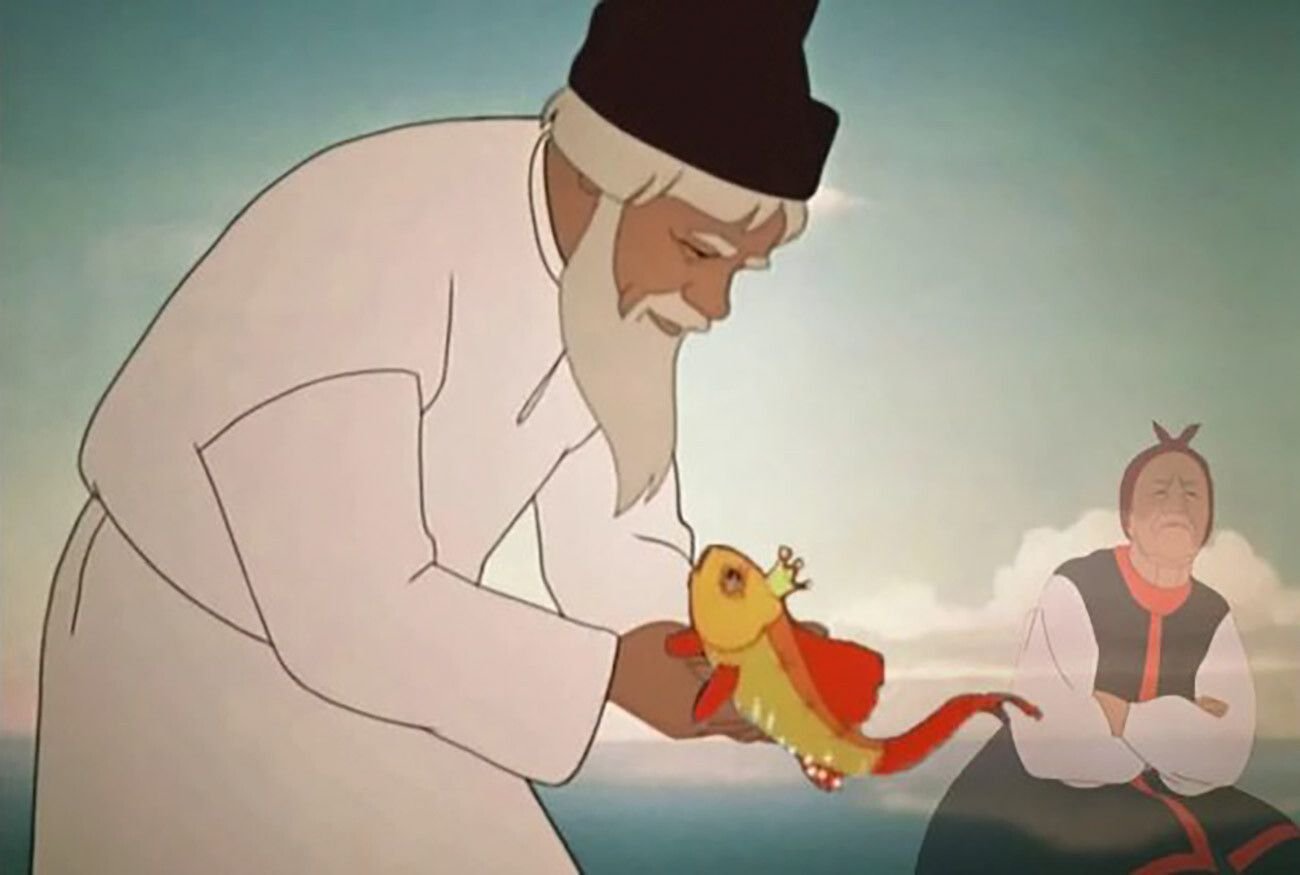 Сказка откуп. Сказка о рыбаке и рыбке Союзмультфильм 1950.