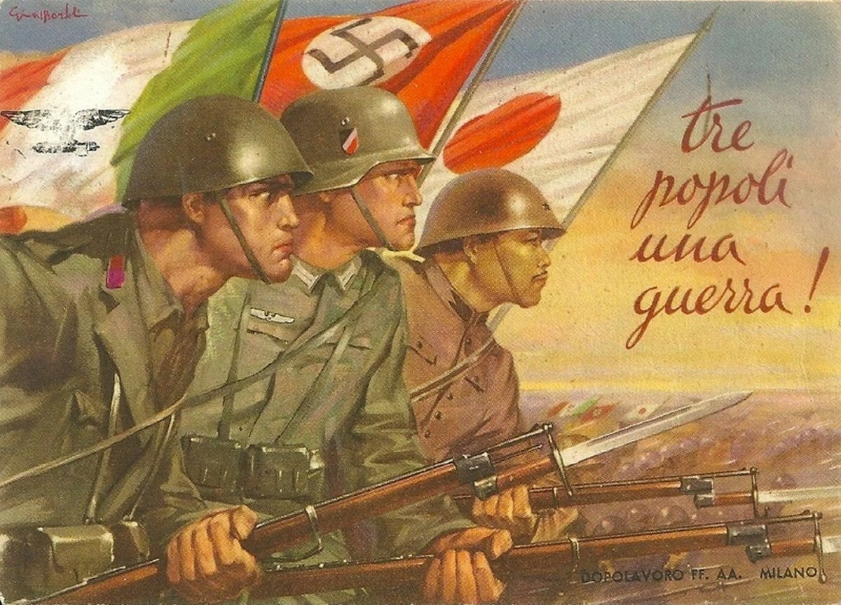 Япония против германии. Плакаты второй мировой войны. Плакаты стран оси. Немецкие военные плакаты. Плакаты Италии второй мировой войны.